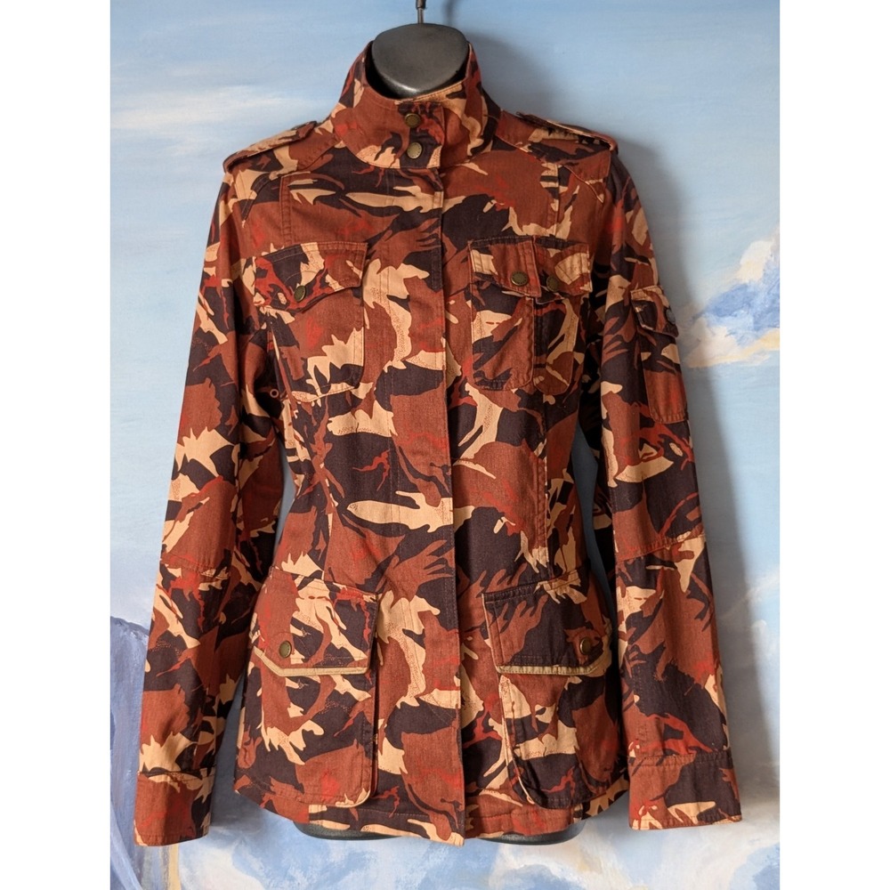 NEW! Barbour Women's 6 'Mercia' Camo Utility Jacket